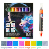 8pcs paint splash pens bundle (M25090502)