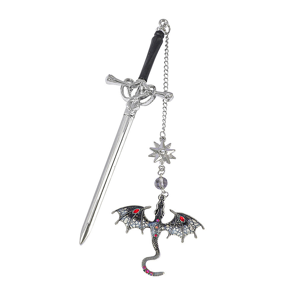 1pc metal sword dragon book mark(C26082407)