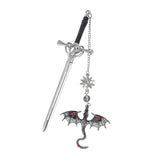 1pc metal sword dragon book mark(C26082407)