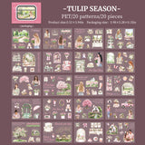 20pcs spring PET-pre cut sticker book(TZB26020307)
