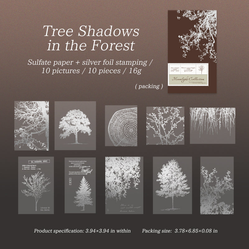 10pcs nature silver sticker pack(S26052707)