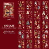 20sheets Christmas pre-cut PET-sticker book (TZB25102807)