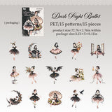 15pcs ballet sticker pack(S26061007)