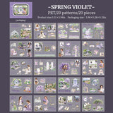 20pcs spring PET-pre cut sticker book(TZB26020307)