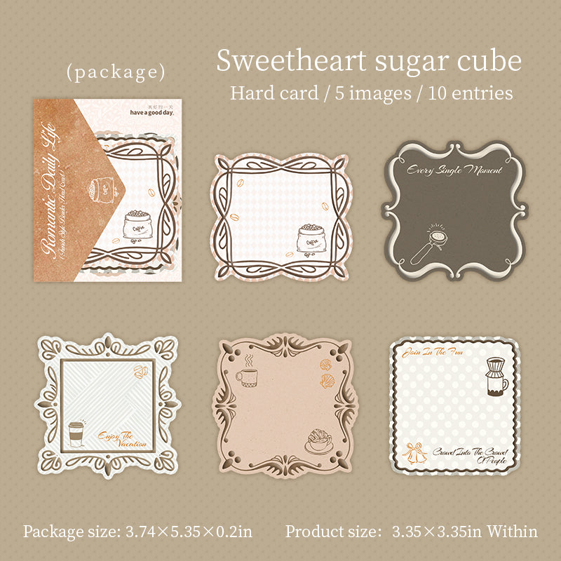 10pcs romantic sticky-card pack(S26052807)