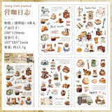 4pcs pre-cut camping sticker pack (S25110607)