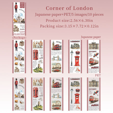 10sheets city pre-cut sticker book(TZB26040707)