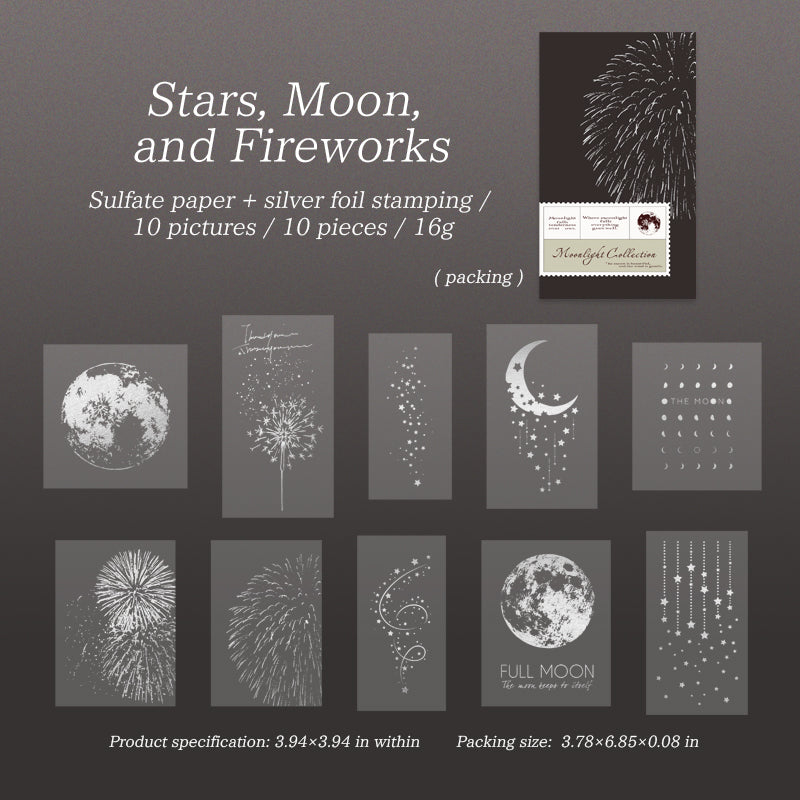 10pcs nature silver sticker pack(S26052707)