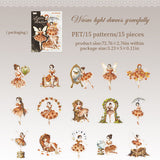 15pcs ballet sticker pack(S26061007)