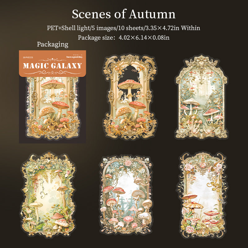 10pcs magic galaxy PET-sticker pack (S25092507)