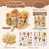3pcs autumn view papercraft sticker pack(S26071107)