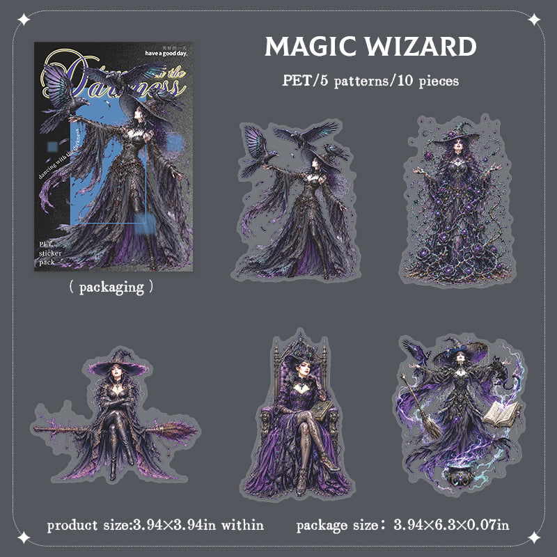 10pcs gothic sticker pack(S26071907)