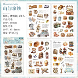 4pcs pre-cut camping sticker pack (S25110607)