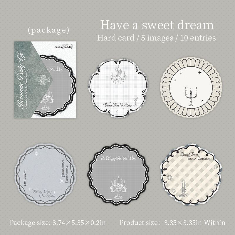 10pcs romantic sticky-card pack(S26052807)