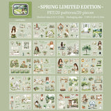 20pcs spring PET-pre cut sticker book(TZB26020307)