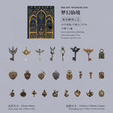 25pcs vintage keys sticker pack (S25112707)