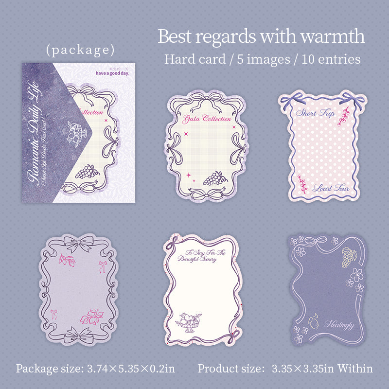 10pcs romantic sticky-card pack(S26052807)