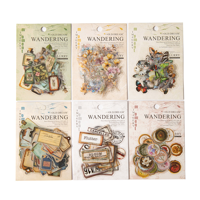 50pcs vintage sticker pack (S25090406)