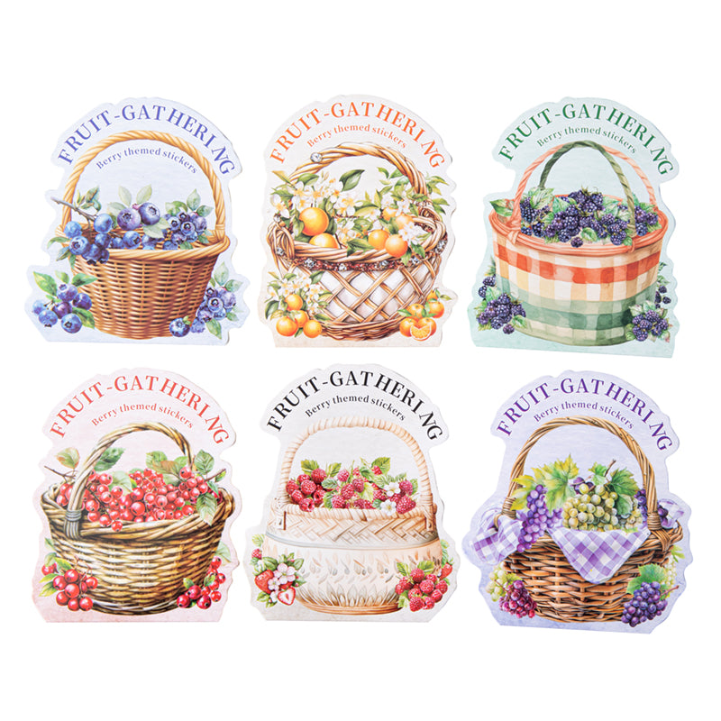 15pcs basket fruit sticker pack (S25101609)