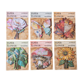 10pcs paper flower sticky card pack (S25082706)