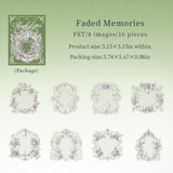 16pcs flower frame sticker pack(S26071908)