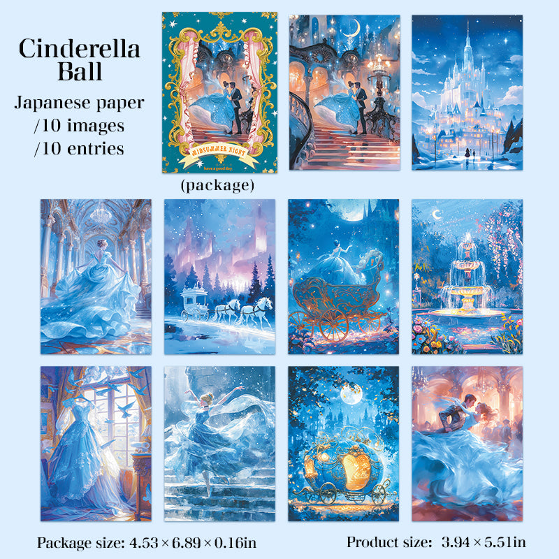 10pcs fairy tale washi-sticker pack (S25092508)