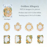 16pcs flower frame sticker pack(S26071908)