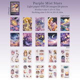 20sheets star moon paper+PET pre-cut sticker book (TZB26040708)