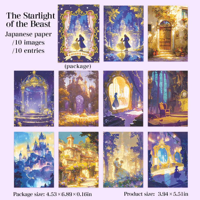 10pcs fairy tale washi-sticker pack (S25092508)