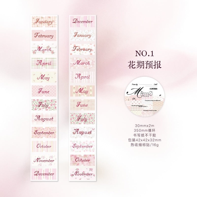1 roll time sticker-tape(T26051509)