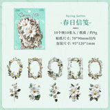 10pcs flower frame sticker pack(S26071409)