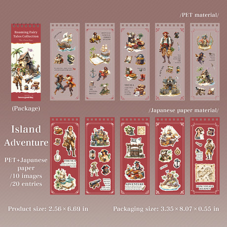 20pages fairy tale PET+washi sticker book(TZB26061609)