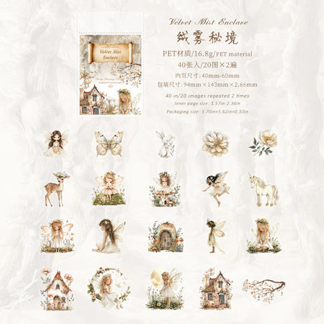 40pcs fairy sticker pack (S26032309)