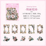10pcs flower frame sticker pack(S26071409)