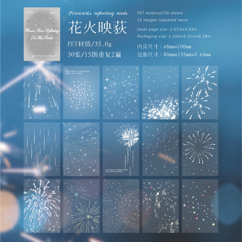 30pcs clear misty PET-sticker book (TZB26040809)