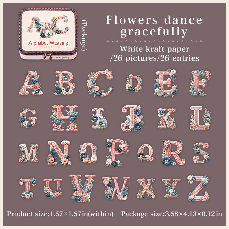 26pcs Alphabet sticker pack (S26040709)