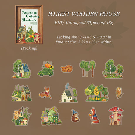 30pcs autumn sticker pack(S26071109)
