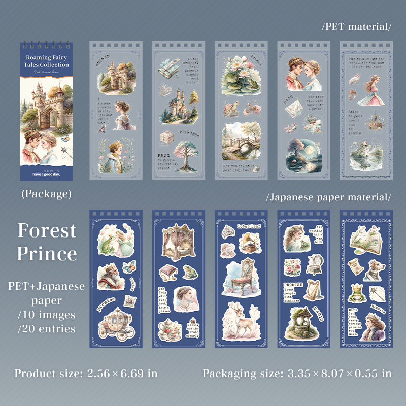 20pages fairy tale PET+washi sticker book(TZB26061609)