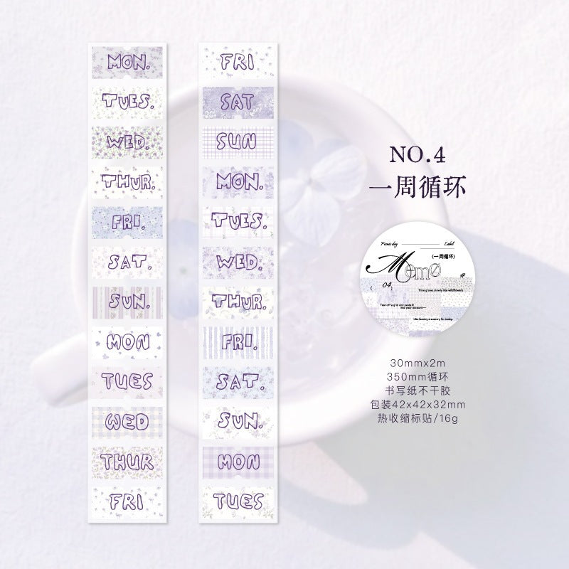1 roll time sticker-tape(T26051509)