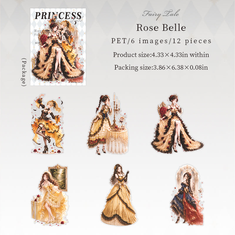 12pcs princess sticker pack(S26071909)