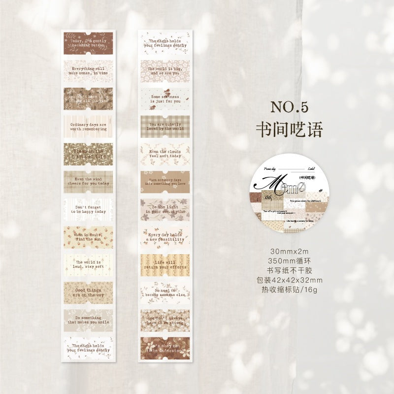 1 roll time sticker-tape(T26051509)