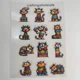 1pc Exclusive cut cat PET-stickers A5 size (S26011307)