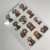 1pc Exclusive cut cat PET-stickers A5 size (S26011307)