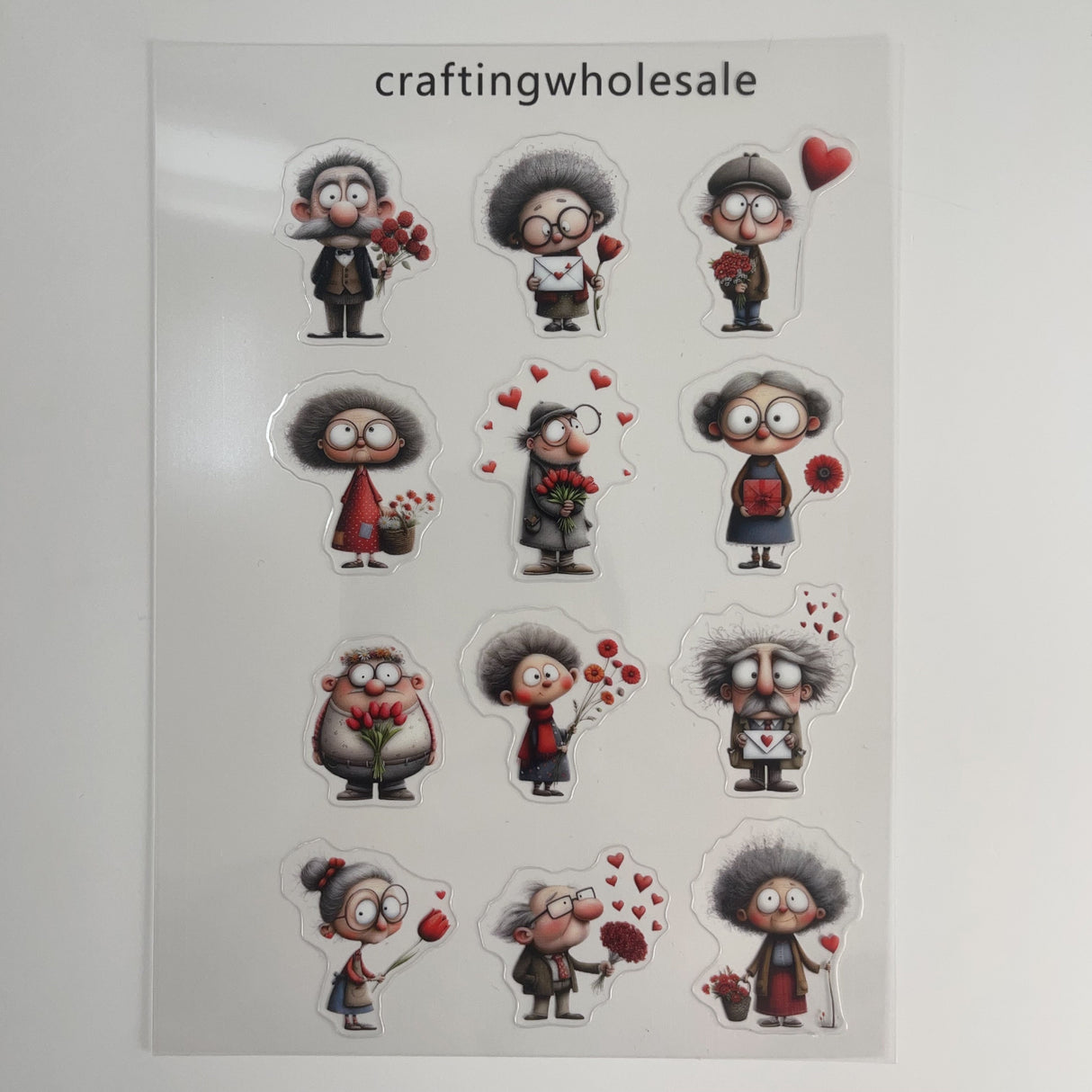 1pc Exclusive Valentine PET-stickers A5 size (S26011306)