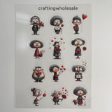 1pc Exclusive Valentine PET-stickers A5 size (S26011306)