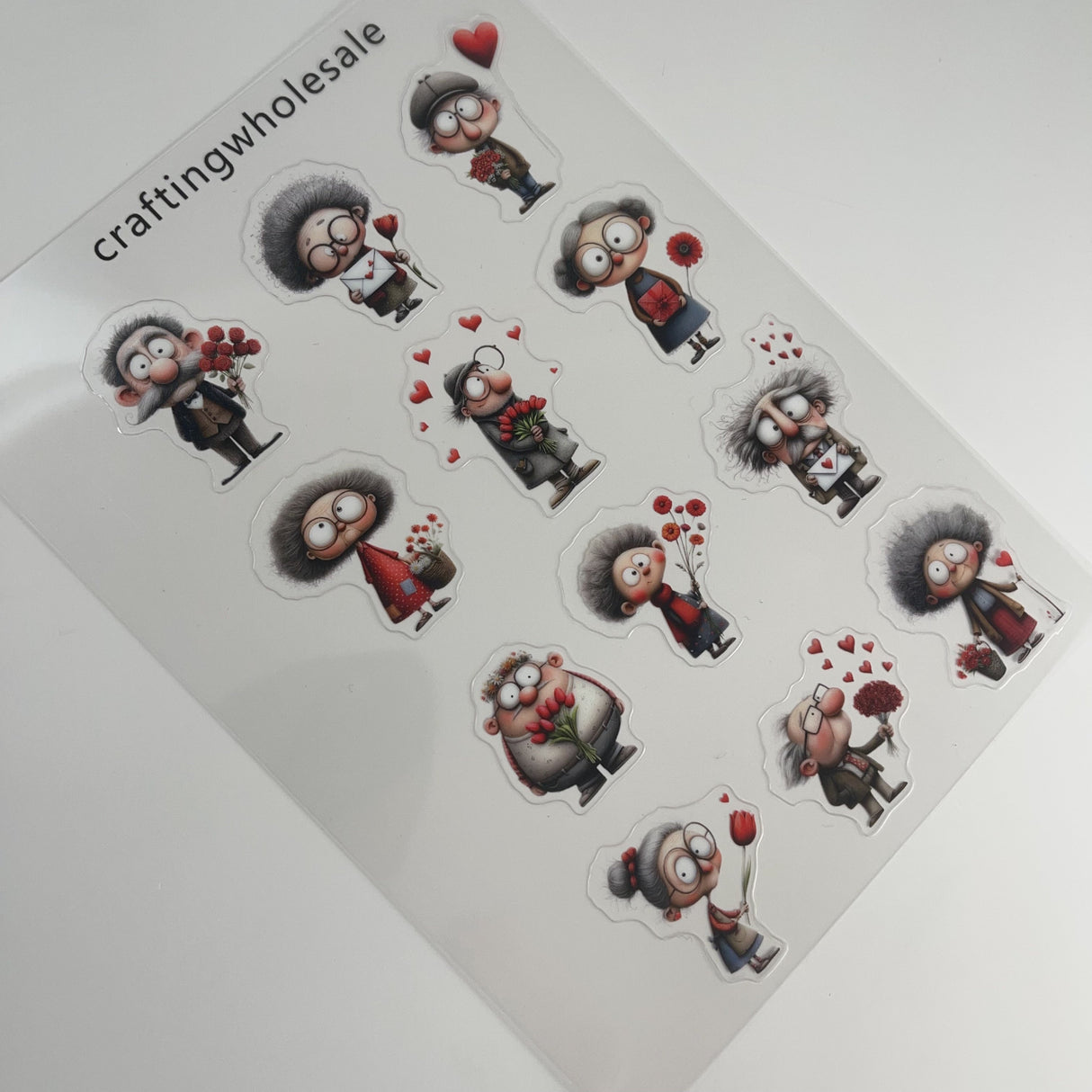 1pc Exclusive Valentine PET-stickers A5 size (S26011306)