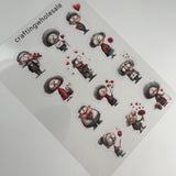 1pc Exclusive Valentine PET-stickers A5 size (S26011306)