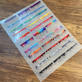 A4 size(21-29cm) 3D embossed dripping sticker  sticker (s26012902)