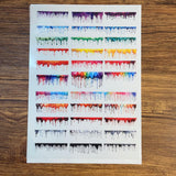 A4 size(21-29cm) 3D embossed dripping sticker  sticker (s26012902)