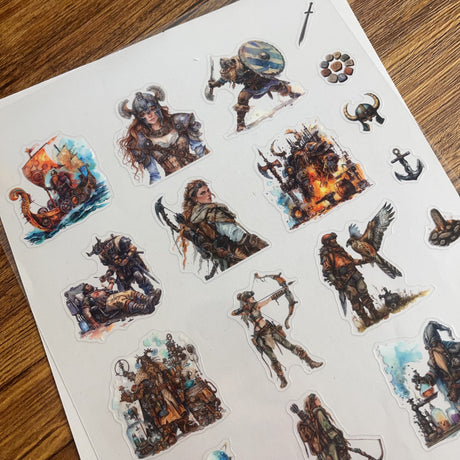 A4 Viking PET pre-cut large sticker (exclusive)